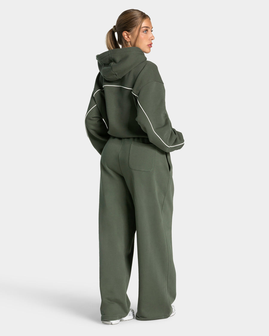 Sweat à capuche Contrastline « kaki »