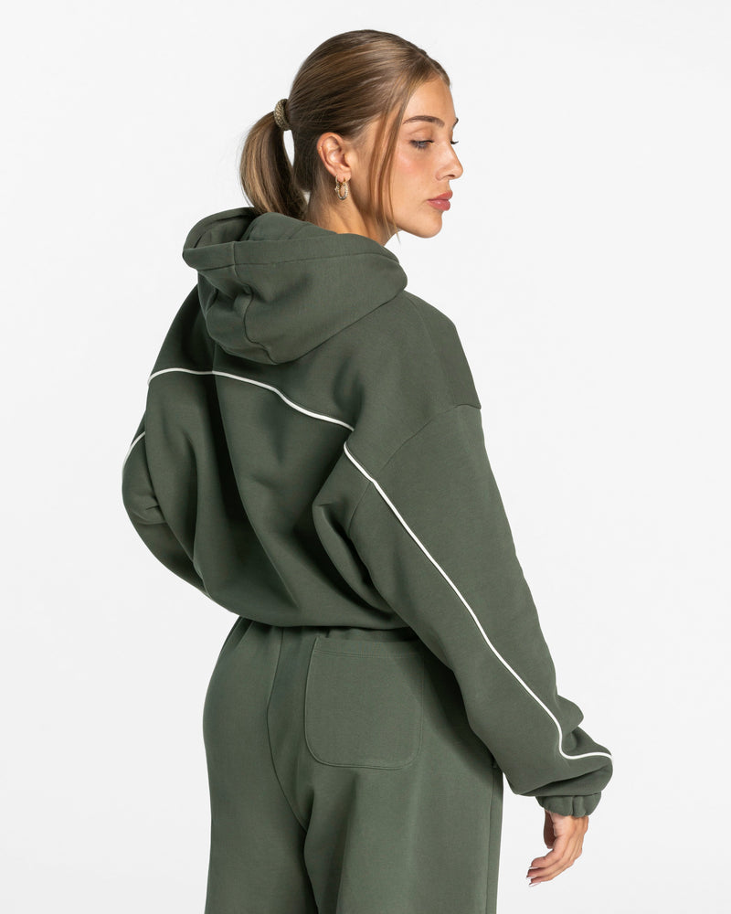 Sweat à capuche Contrastline « kaki »