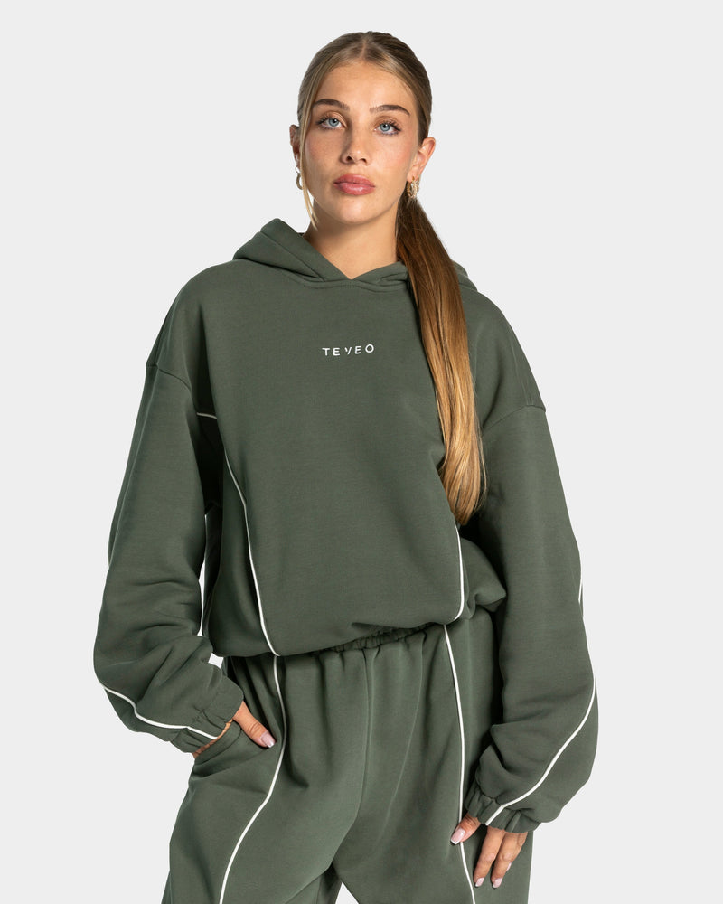 Sweat à capuche Contrastline « kaki »