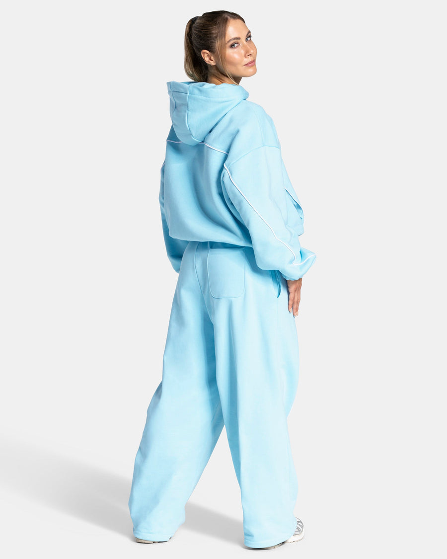 Sweat à capuche Contrastline « Arctic Blue »