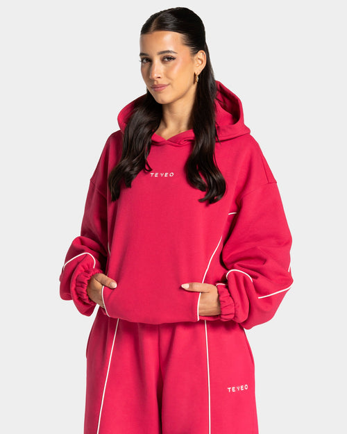 Sweat à capuche Contrastline « Berry »