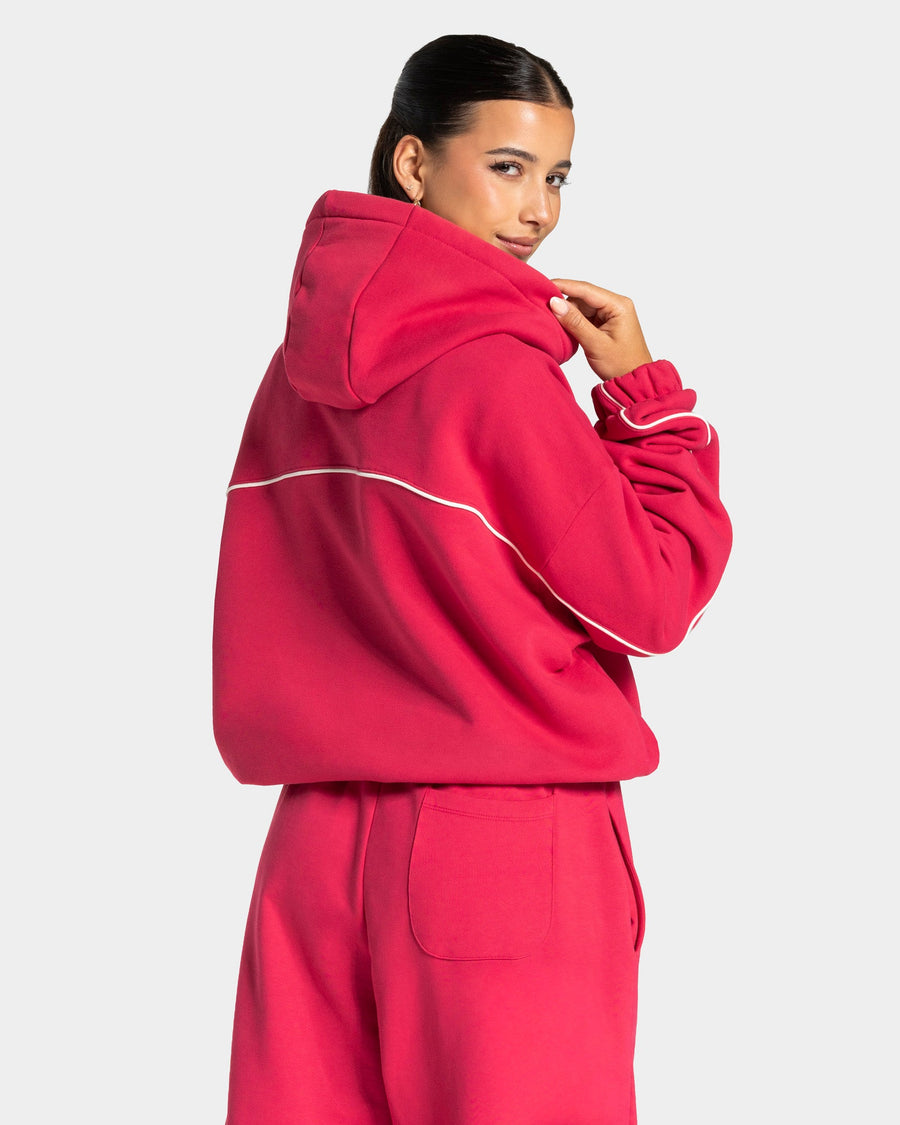 Sweat à capuche Contrastline « Berry »