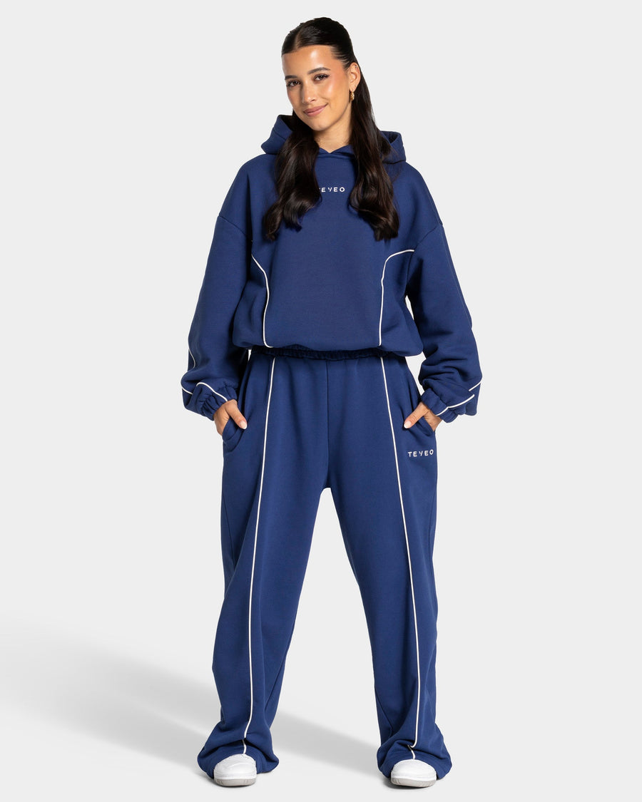 Sweat à capuche Contrastline « indigo »