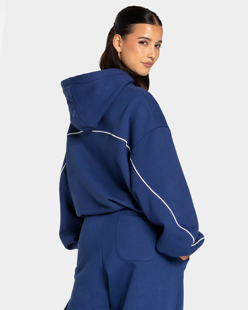 Sweat à capuche Contrastline « indigo »