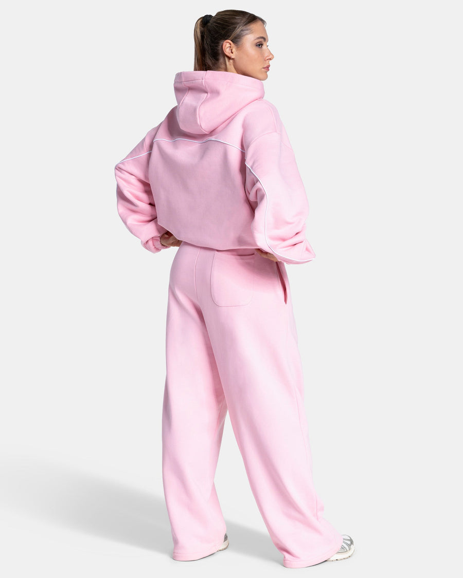 Sweat à capuche Contrastline « True Pink »