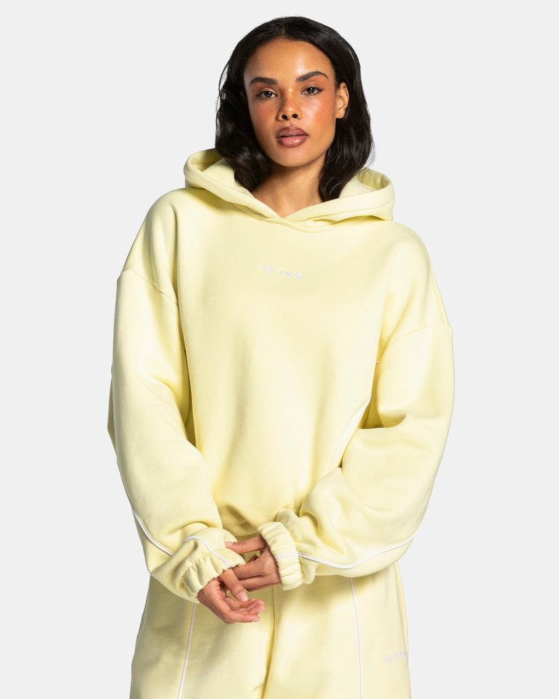 Sweat à capuche Contrastline « Butter Yellow »