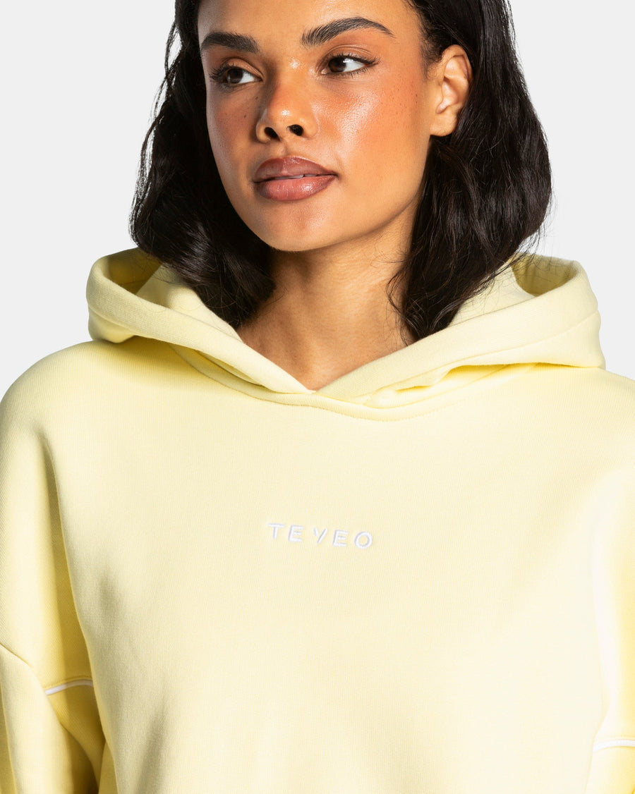 Sweat à capuche Contrastline « Butter Yellow »