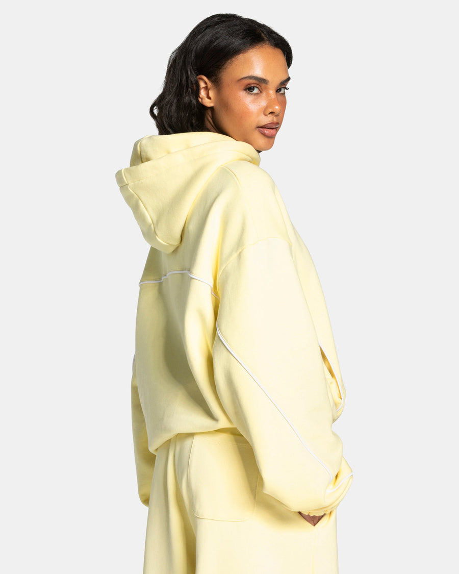 Sweat à capuche Contrastline « Butter Yellow »