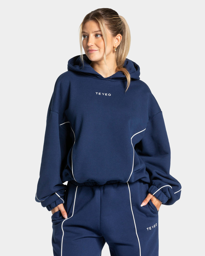 Sweat à capuche Contrastline « Bleu foncé »