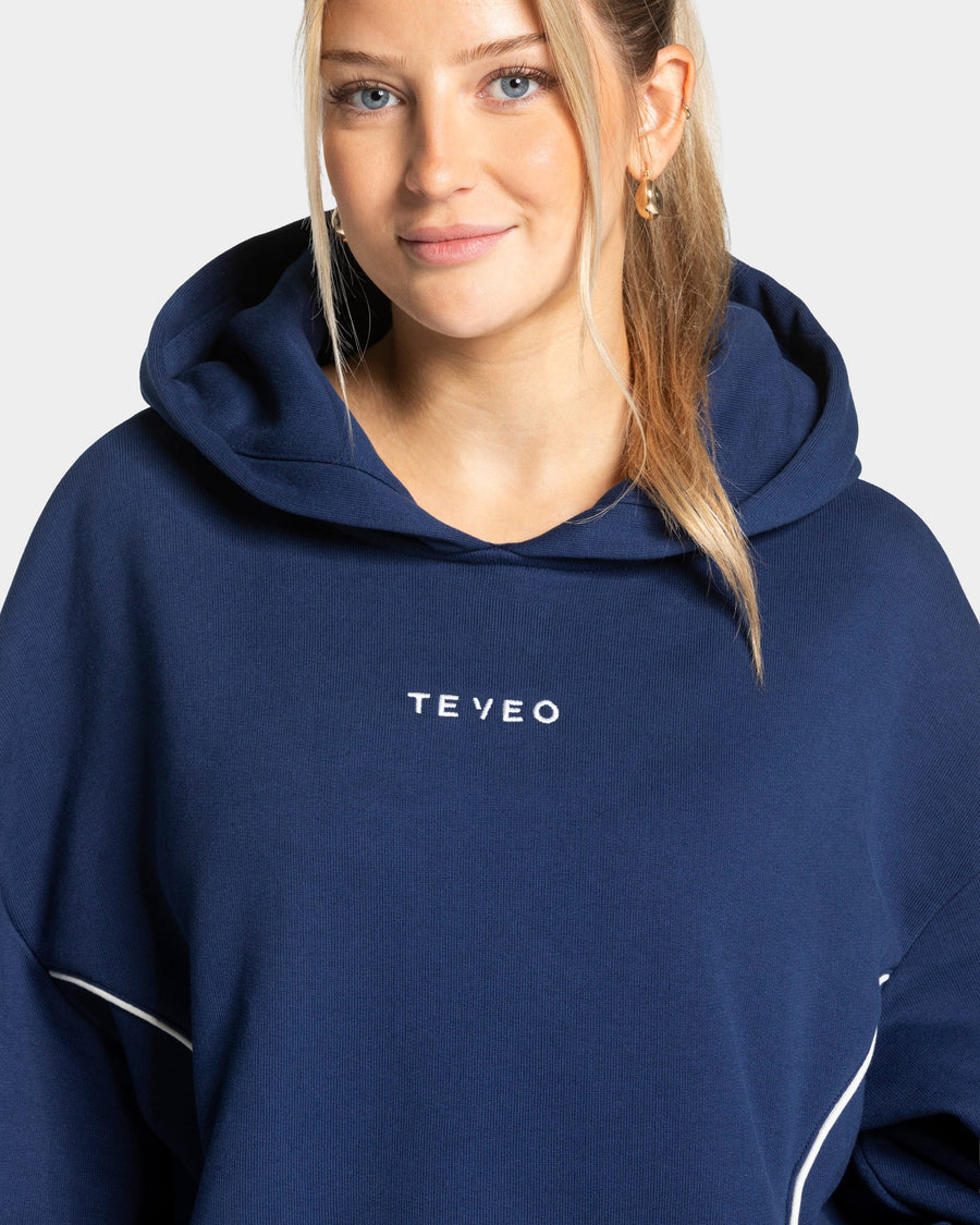 Sweat à capuche Contrastline « Bleu foncé »