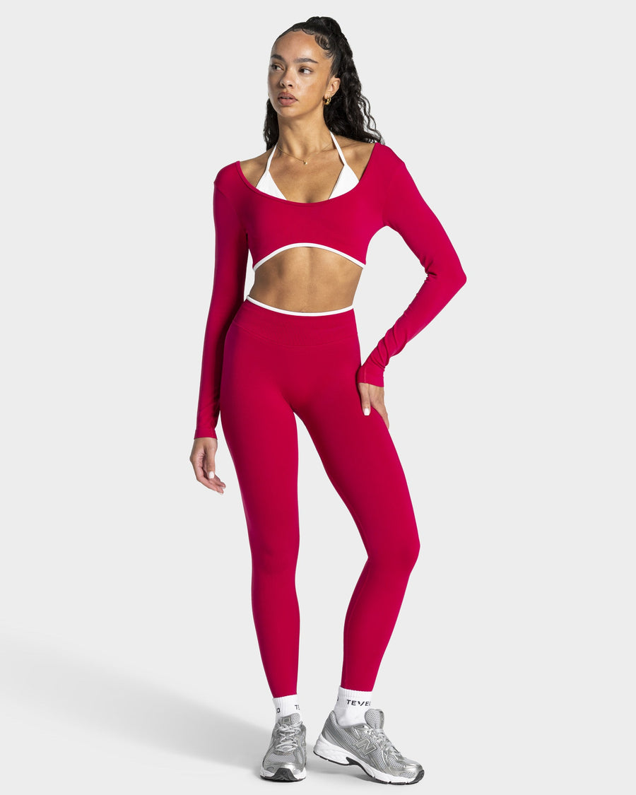 Legging Contrastline « Raspberry »