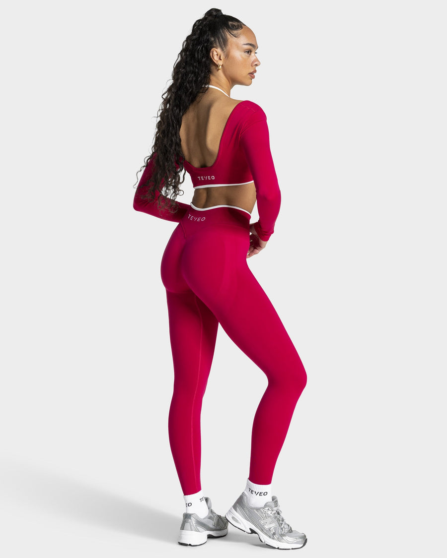 Legging Contrastline « Raspberry »
