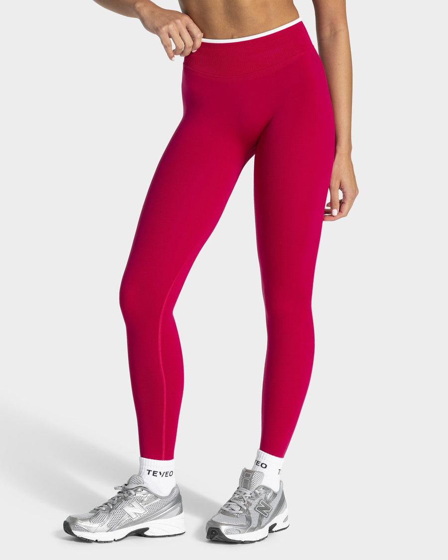 Legging Contrastline « Raspberry »