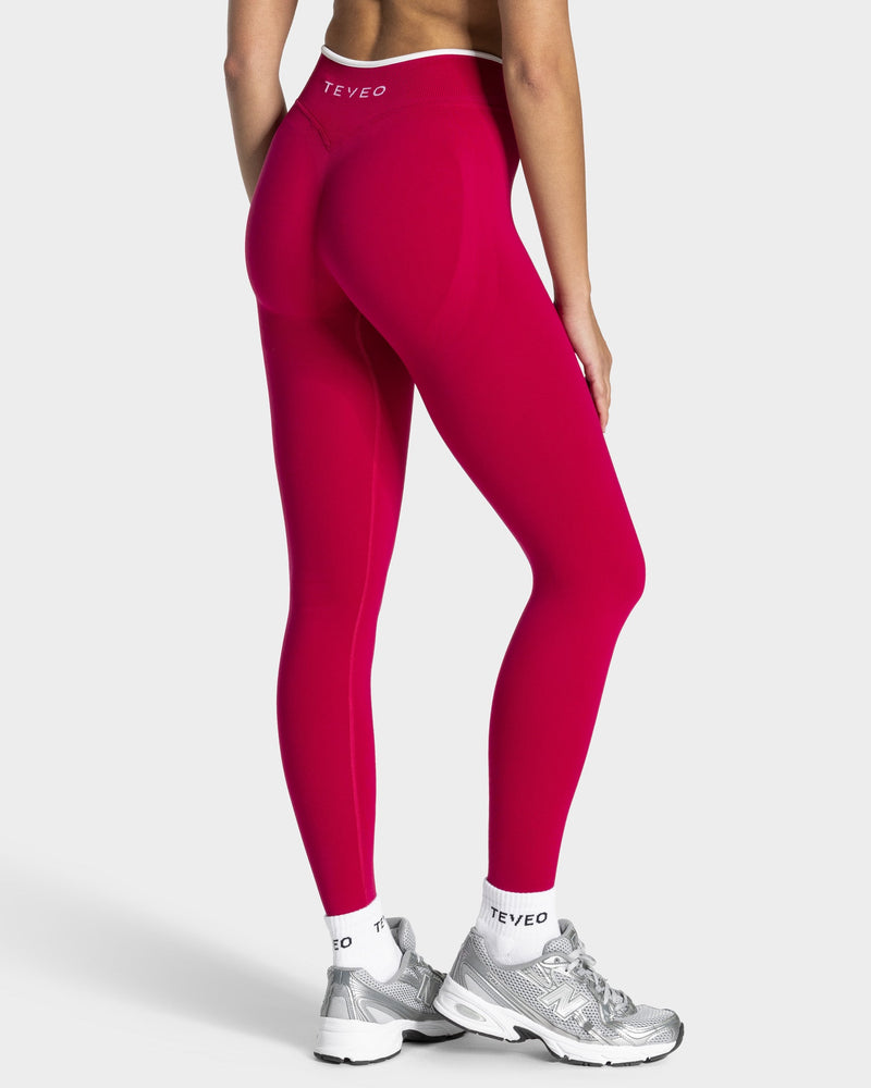 Legging Contrastline « Raspberry »