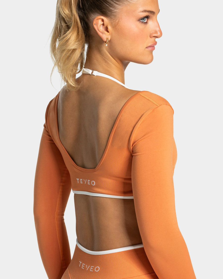 Haut à manches longues Contrastline « Pumpkin Spice »