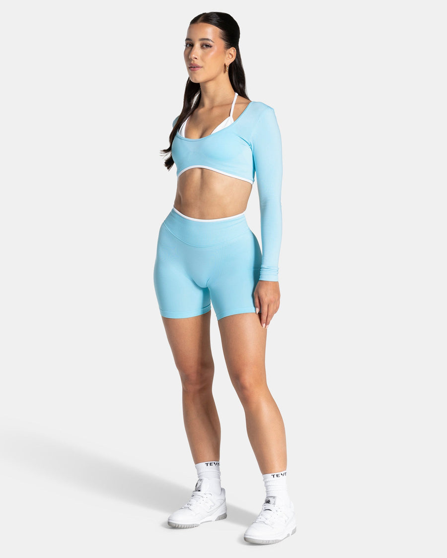 Short Sculpt Scrunch Contrastline « Arctic Blue »