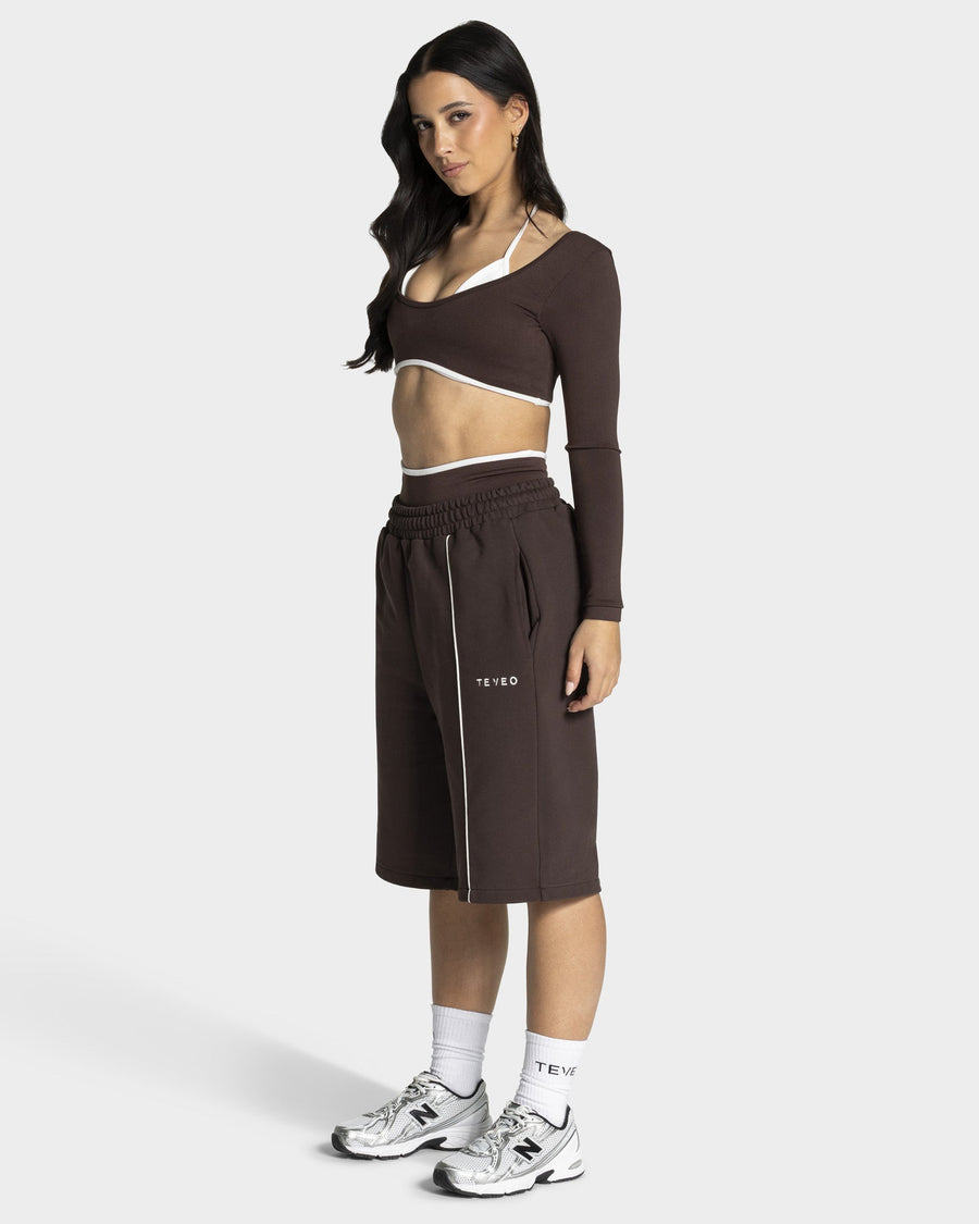 Jort oversize Contrastline « Espresso »