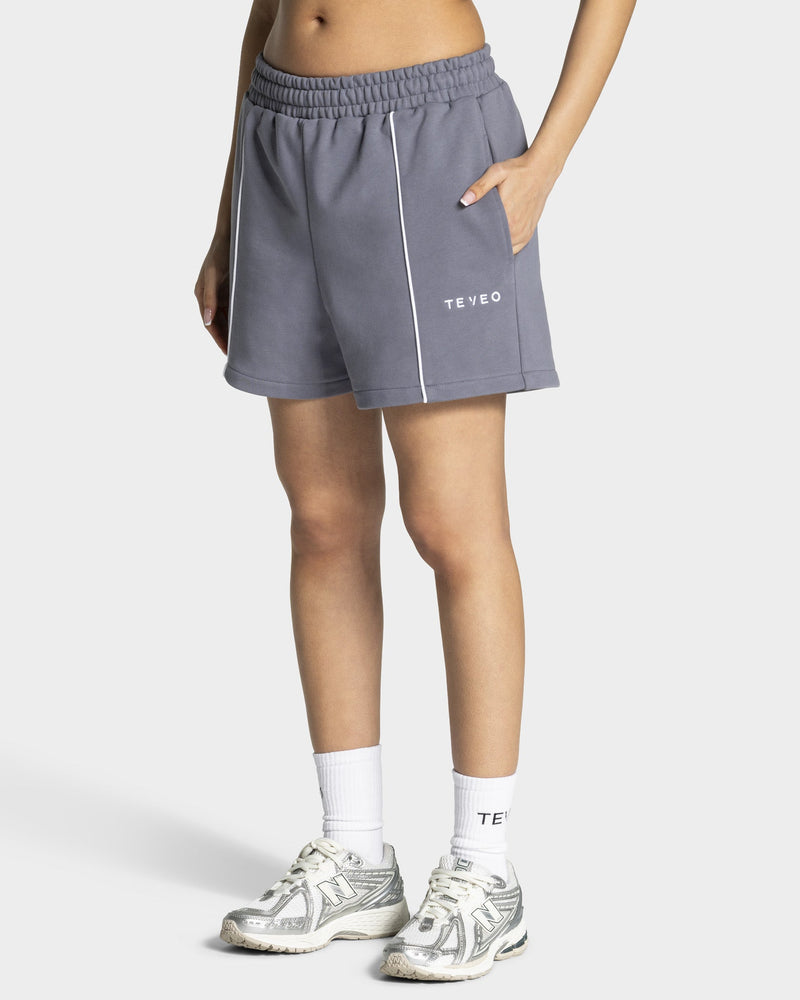 Short oversize Contrastline « argenté »
