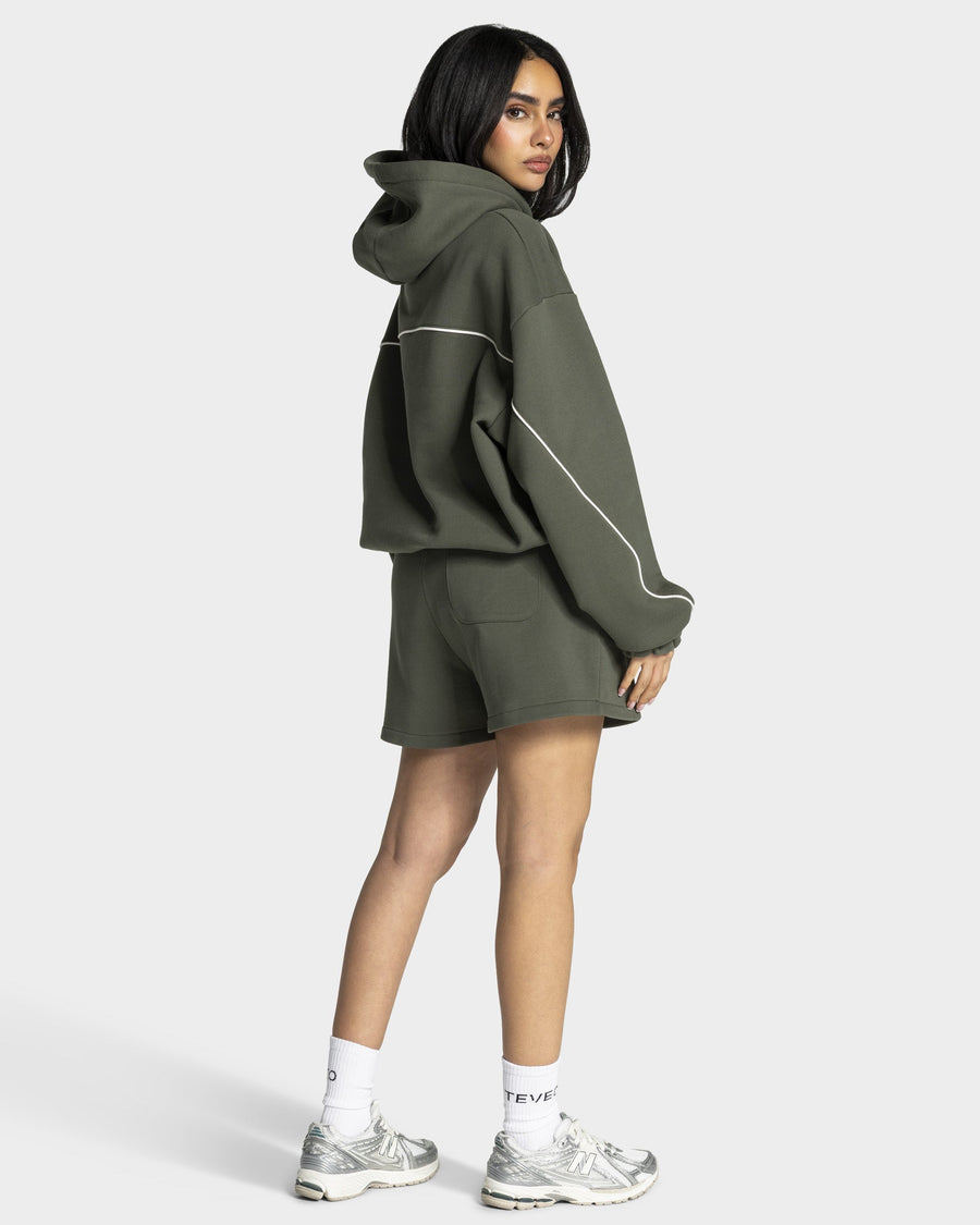 Short oversize Contrastline « kaki »