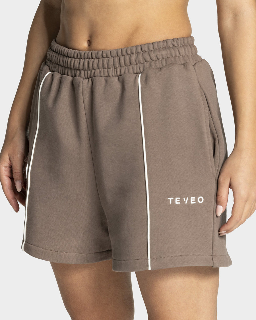 Short oversize Contrastline « moka »