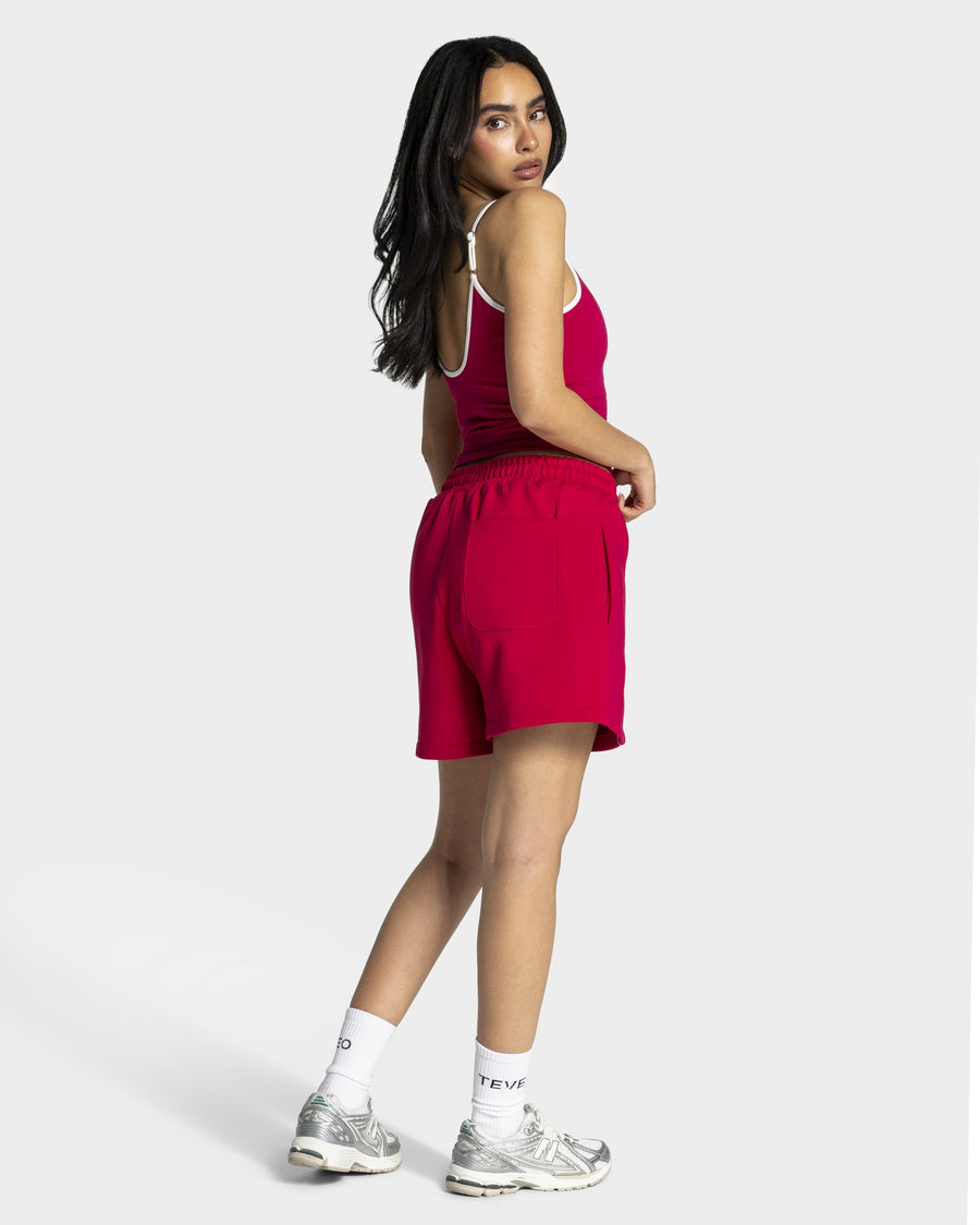 Short oversize Contrastline « Raspberry »