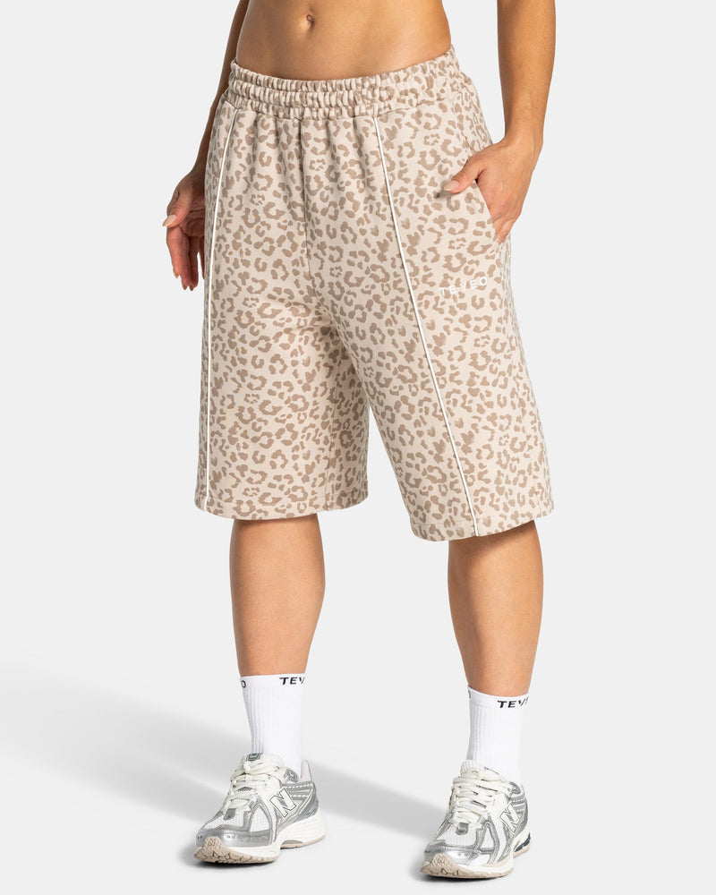 Jort oversize Contrastline « Léopard Cream »