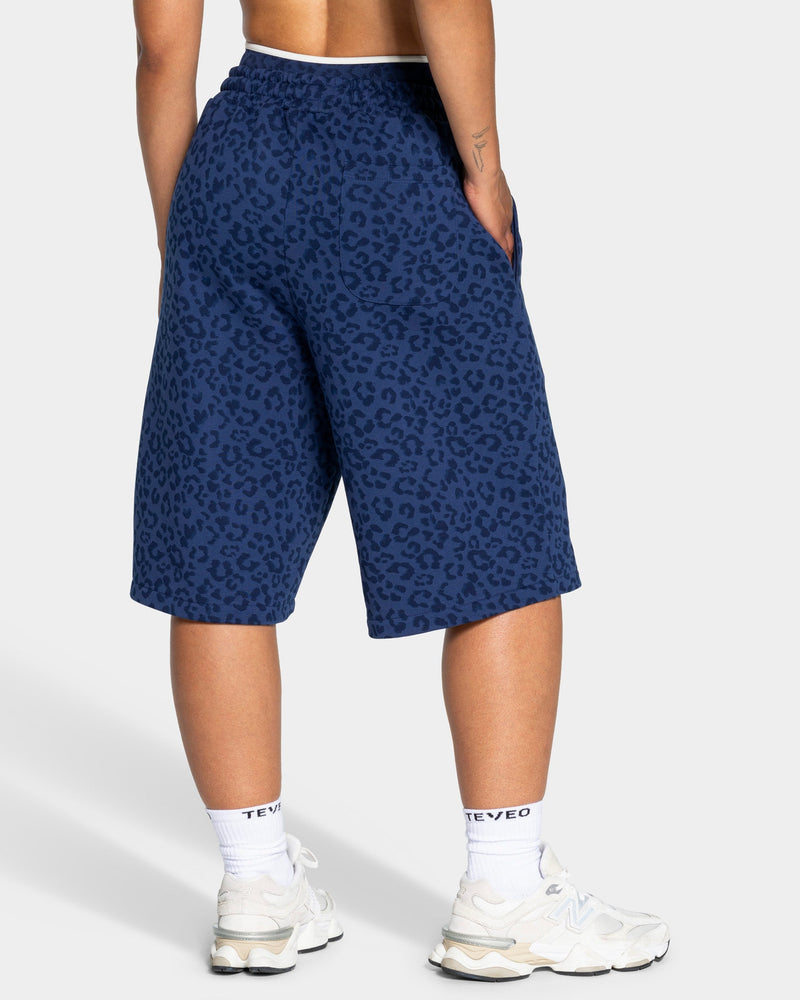 Jort oversize Contrastline « Léopard bleu foncé »