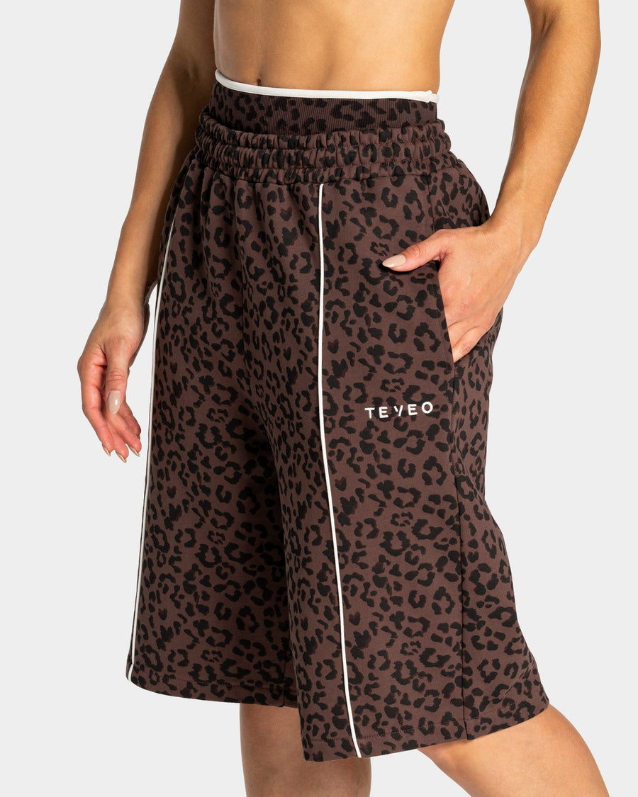 Jort oversize Contrastline « Léopard Espresso »
