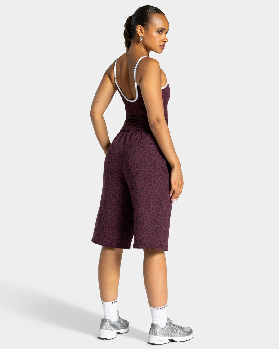 Jort oversize Contrastline « Léopard merlot »