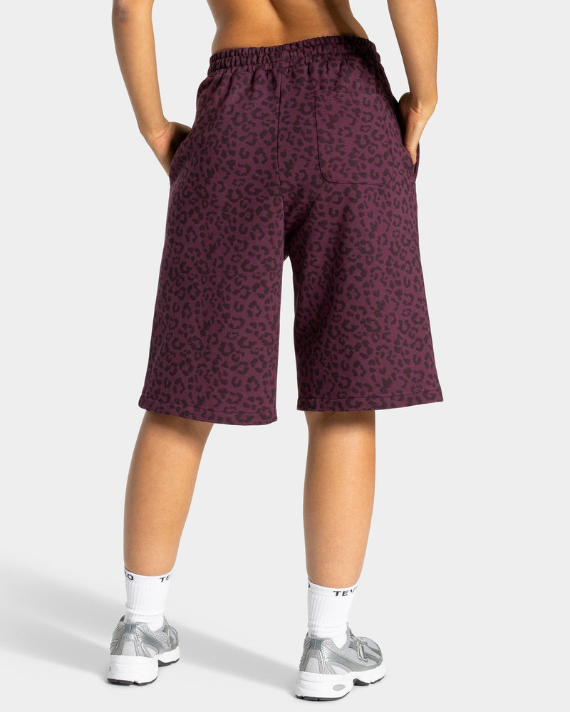 Jort oversize Contrastline « Léopard merlot »