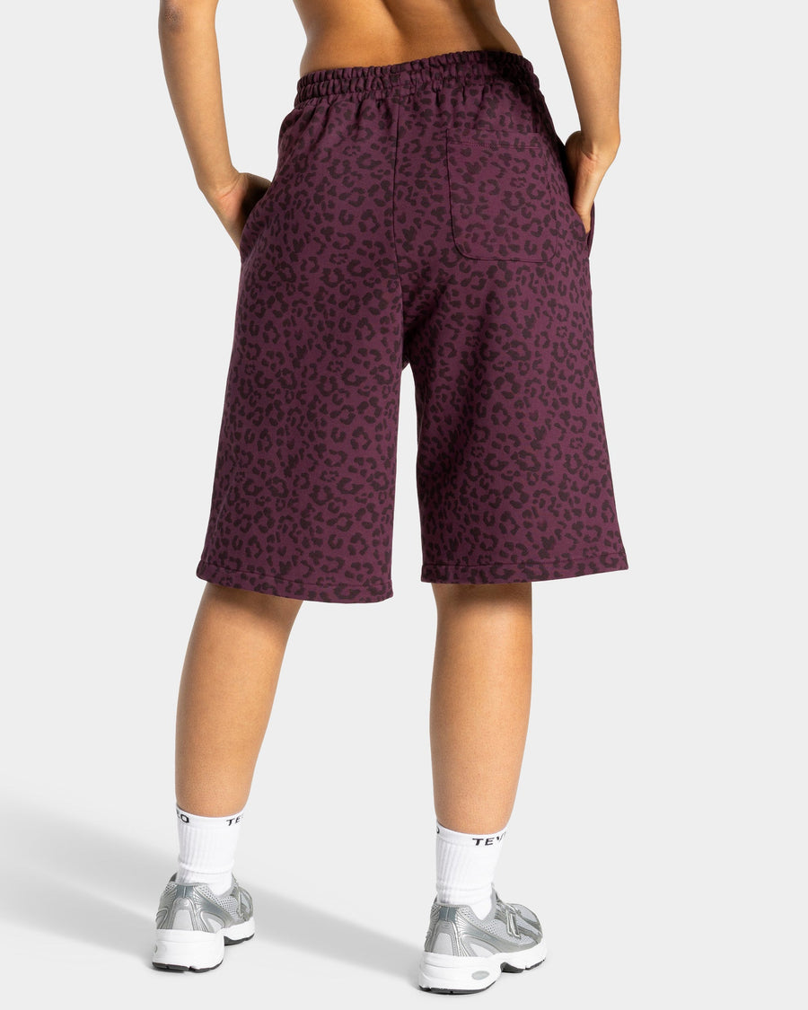 Jort oversize Contrastline « Léopard merlot »
