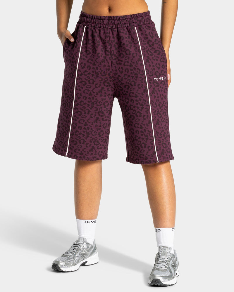 Jort oversize Contrastline « Léopard merlot »