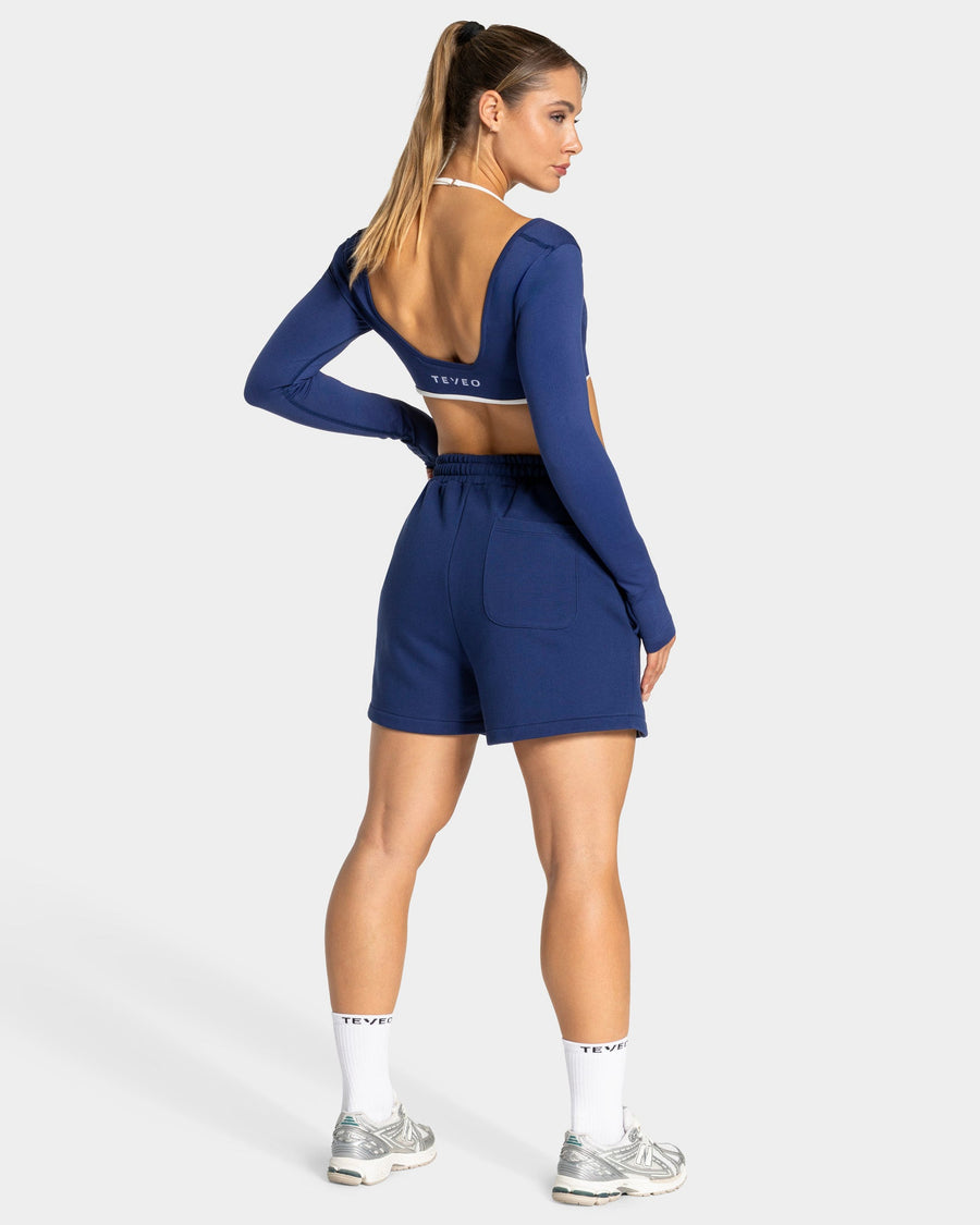 Short oversize Contrastline « indigo »