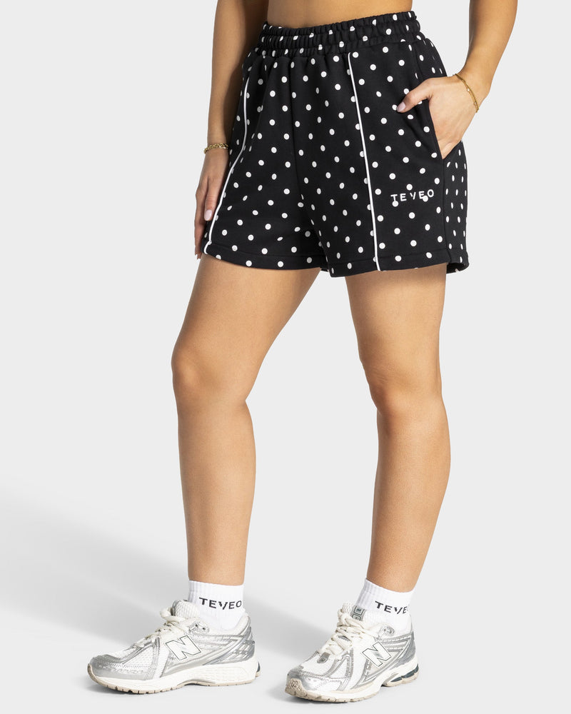 Short oversize Contrastline « noir à pois »