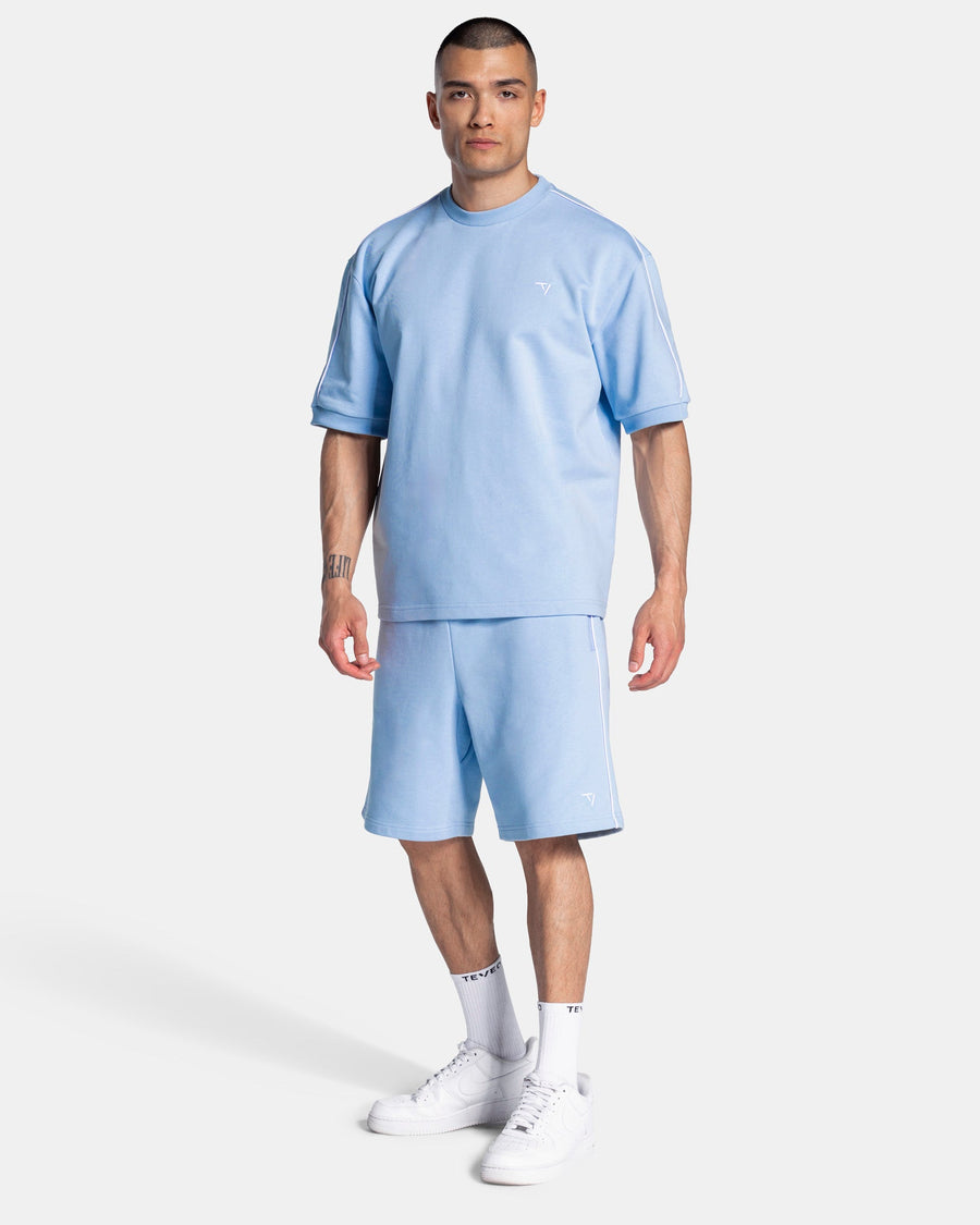 Short Contrastline « bleu layette »