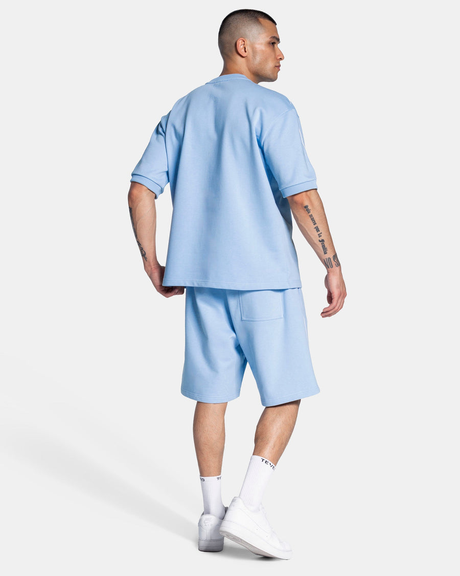 Short Contrastline « bleu layette »