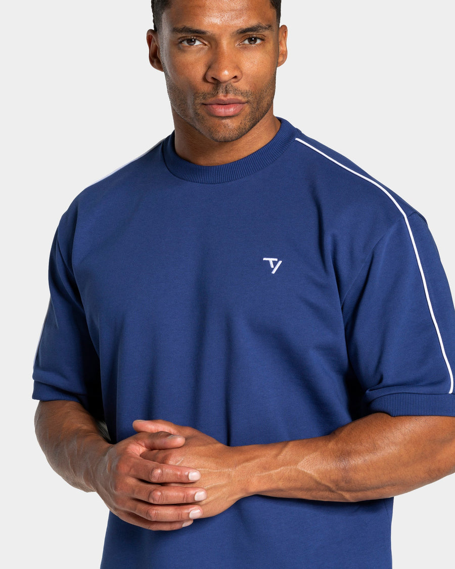 T-shirt oversize Contrastline « indigo »