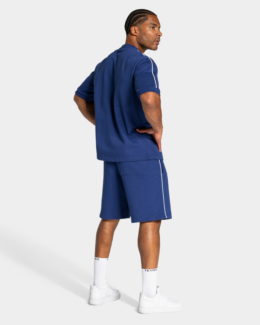 T-shirt oversize Contrastline « indigo »