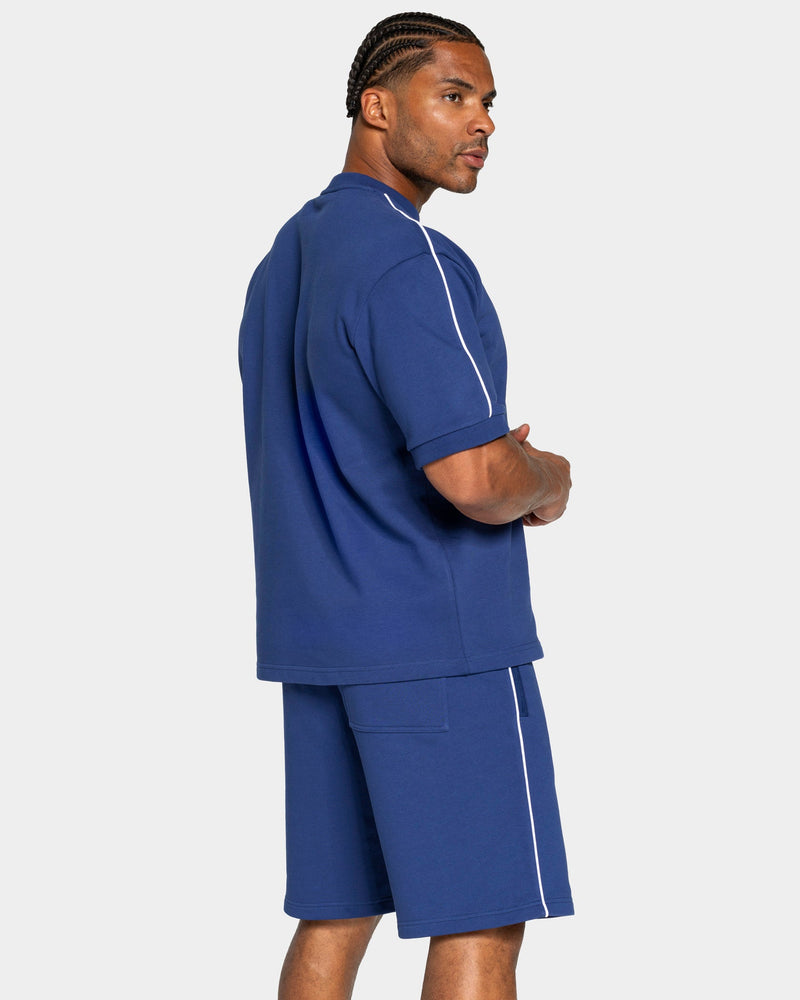 T-shirt oversize Contrastline « indigo »