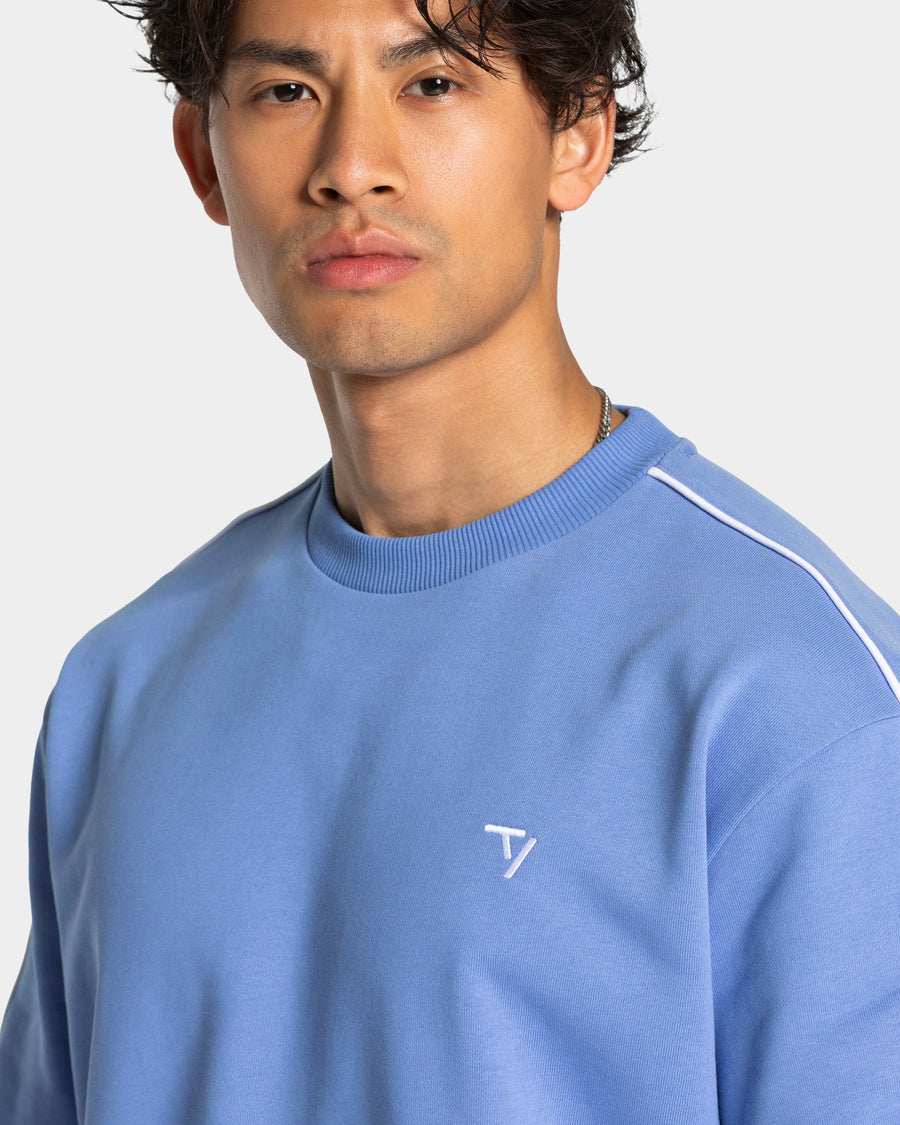 T-shirt oversize Contrastline « Azure »