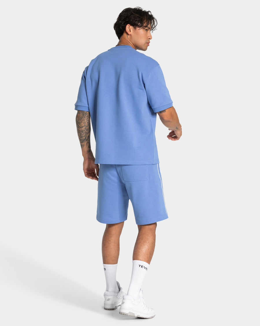 T-shirt oversize Contrastline « Azure »