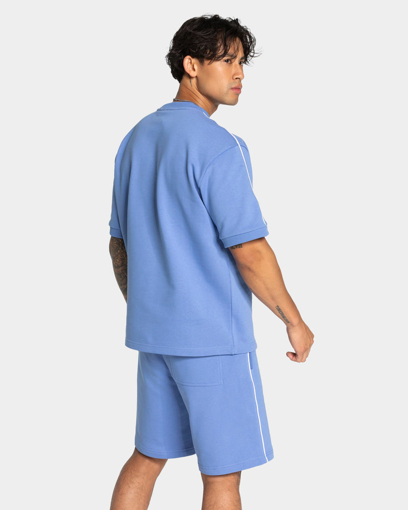 T-shirt oversize Contrastline « Azure »