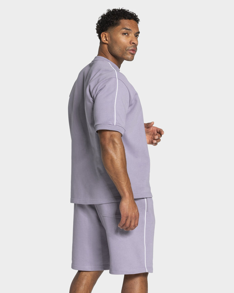 T-shirt oversize Contrastline « Lavande »