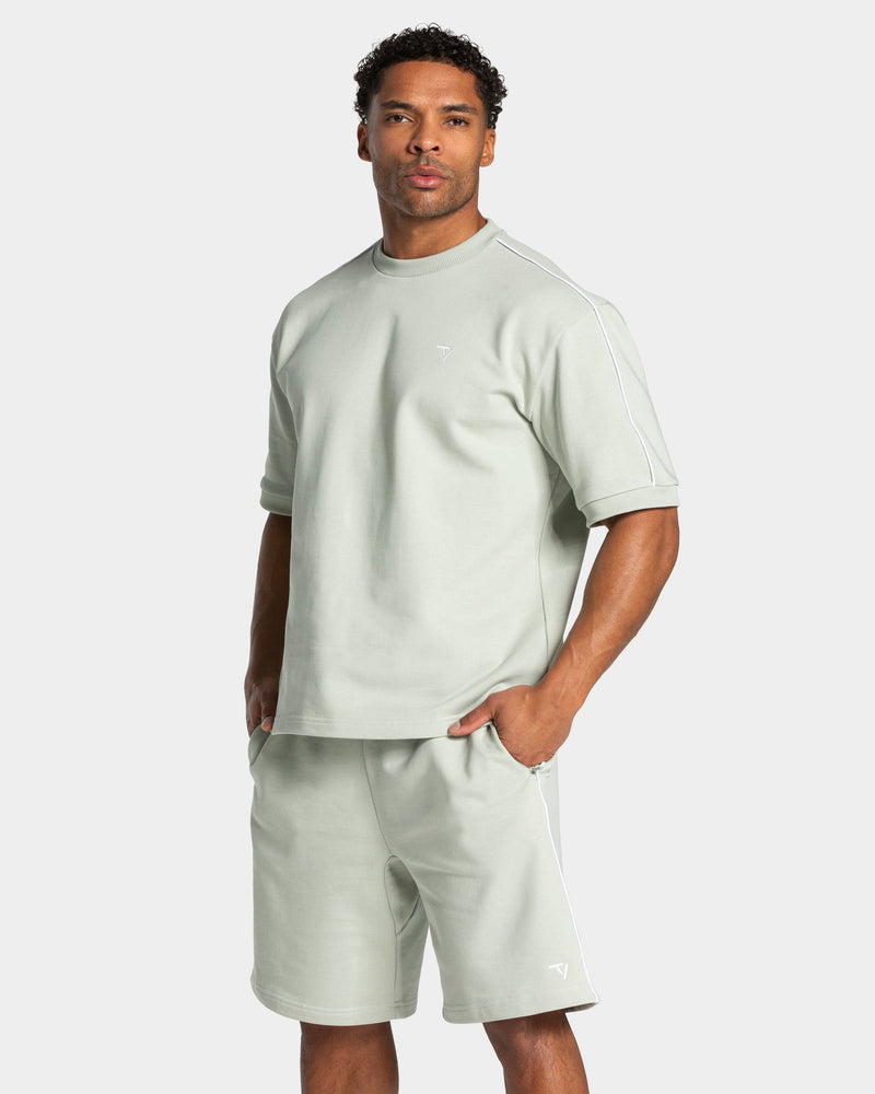 T-shirt oversize Contrastline « Pistache »
