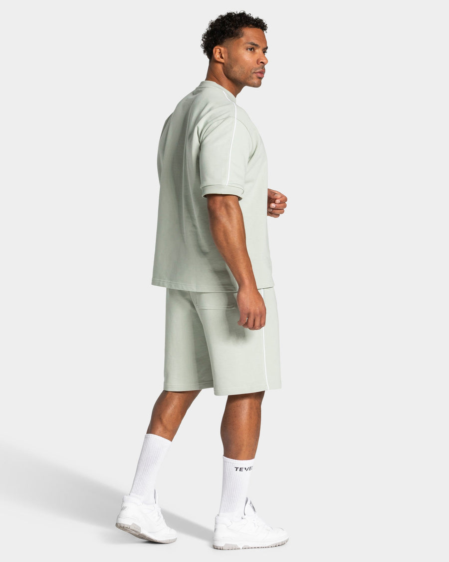T-shirt oversize Contrastline « Pistache »