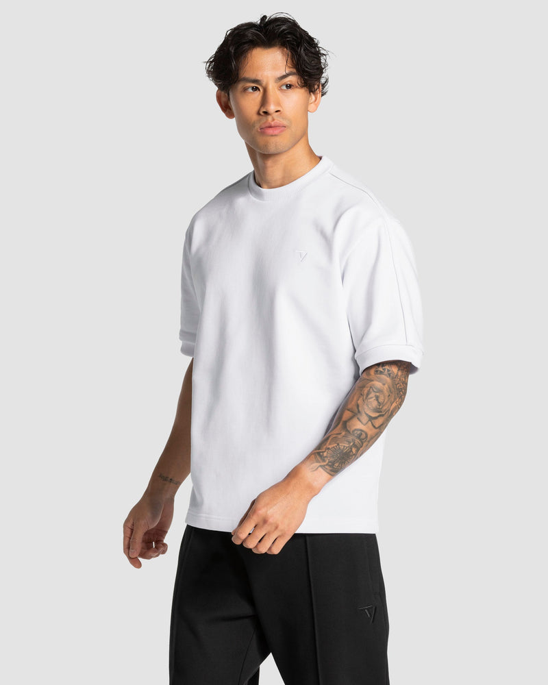 T-shirt oversize Contrastline « Blanc »
