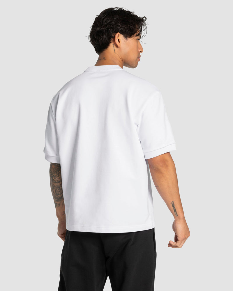 T-shirt oversize Contrastline « Blanc »