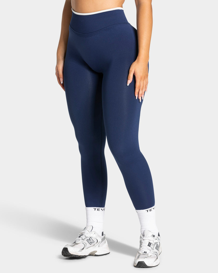 Legging Sculpt Scrunch Contrastline « Bleu foncé »