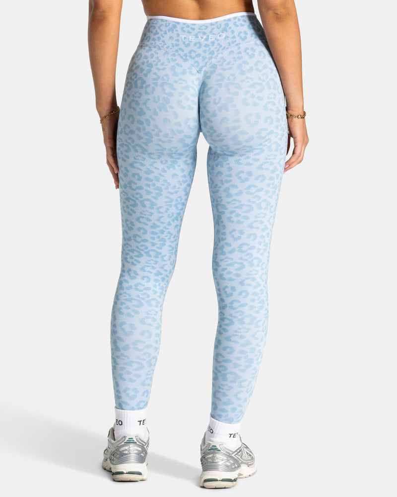 Legging Sculpt Scrunch Contrastline « Léopard bleu layette »
