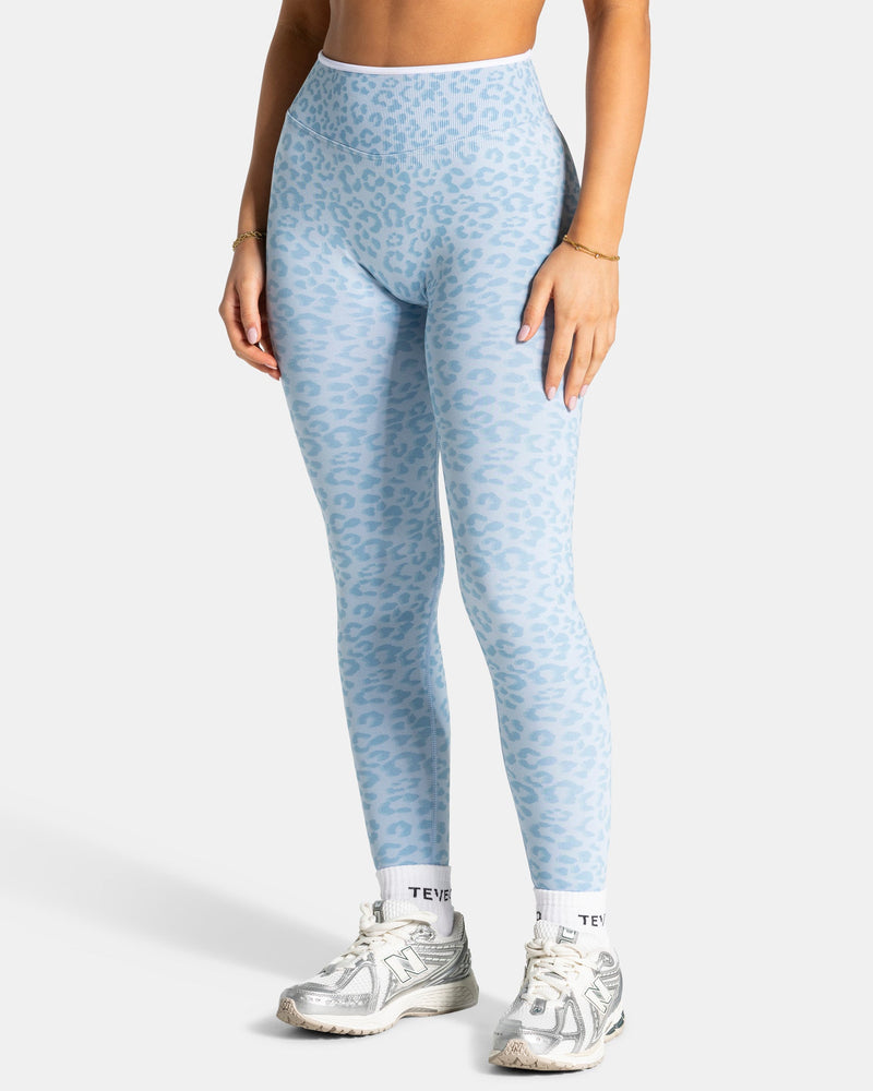 Legging Sculpt Scrunch Contrastline « Léopard bleu layette »